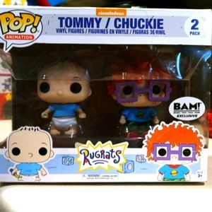 Funko Pop Tommy and Chuckie figurines